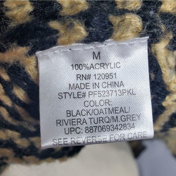 PINK REPUBLIC cardigan open front southwestern pattern‎ sweater M - Picture 6 of 6